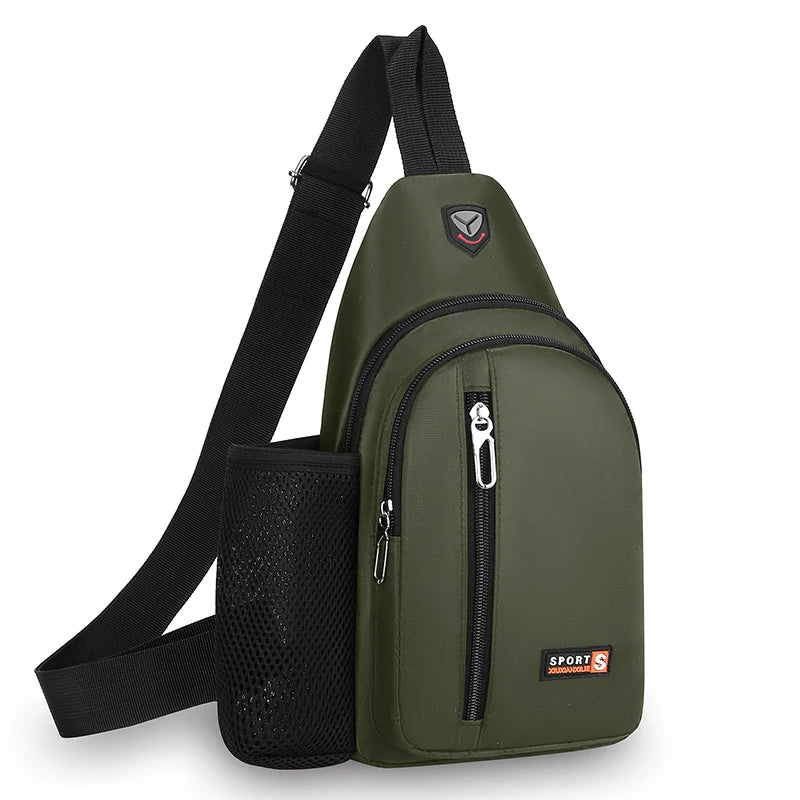 New Casual Breast Bag Travel Crossbody Bag Fashion Shoulder Bag Multifunctional Large Capacity Crossbody Bag for Men and Women